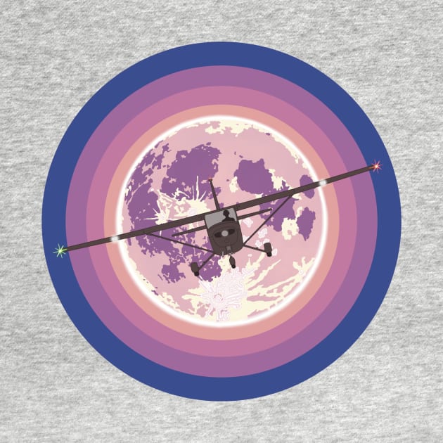 Cessna 172 Purple Moon by Kassi Skye